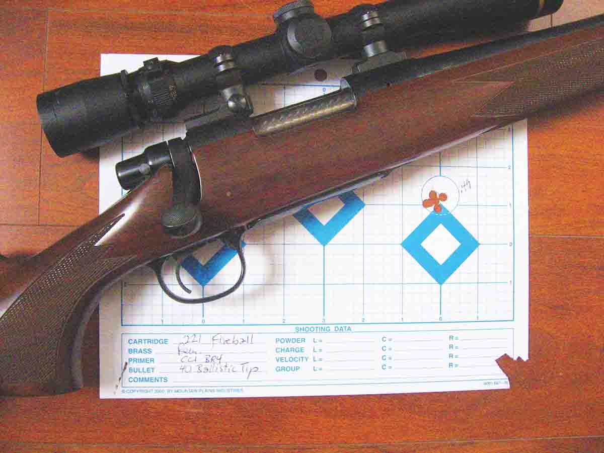 The .221 Fireball was probably the most accurate sporter- weight 700 John has ever owned.